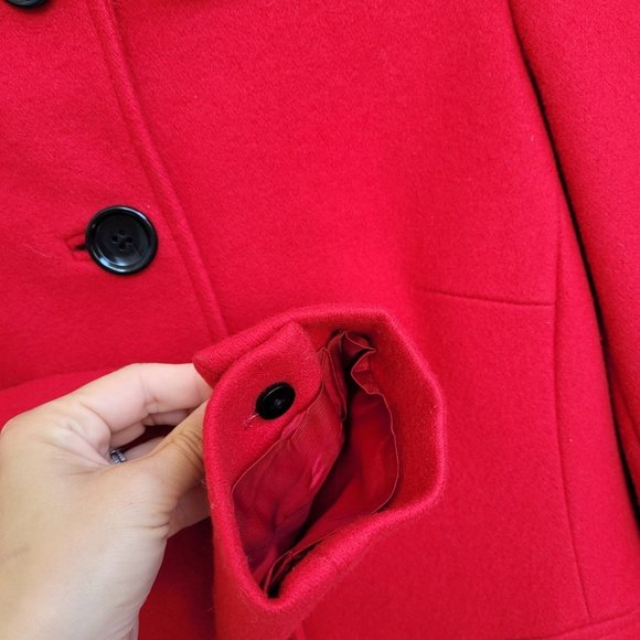 Red Banana Republic Wool Coat - Picture 6 of 10